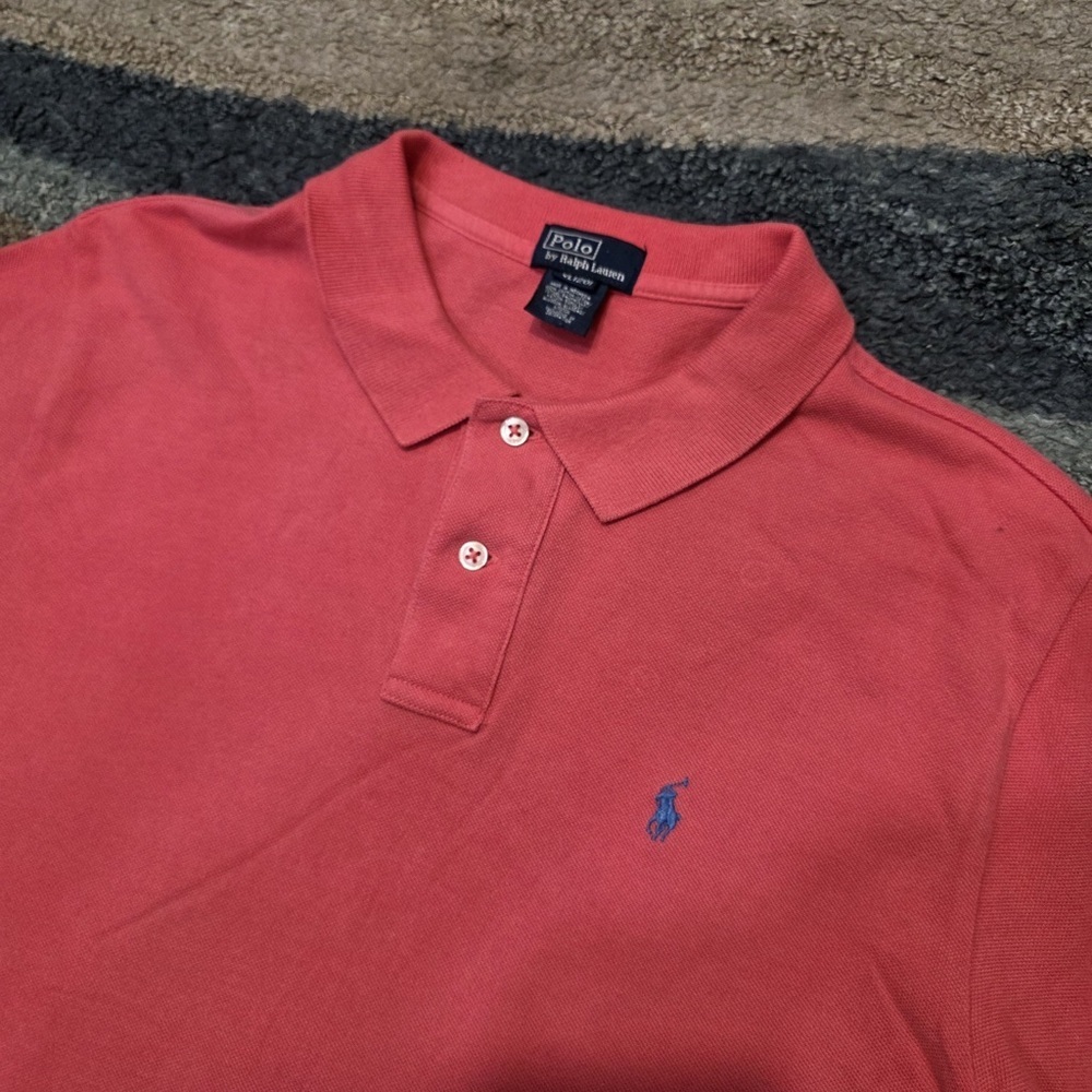 Polo Ralph Lauren Custom Slim-Fit Shirt  Red XL (20)